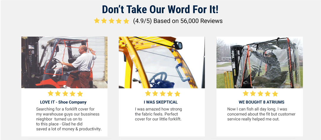 Forklift Covers | Forklift Enclosures | National Forklift Covers